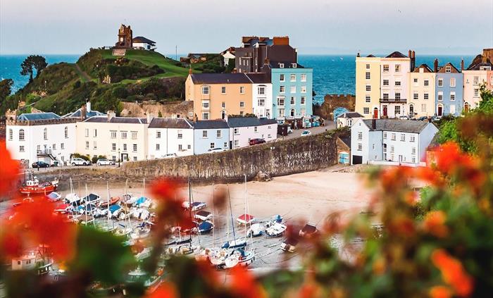 View of the harbour at Tenby